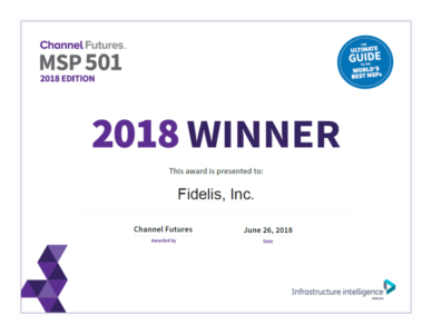 Fidelis Ranked Among Top 501 Global Managed Service Providers by Channel Futures