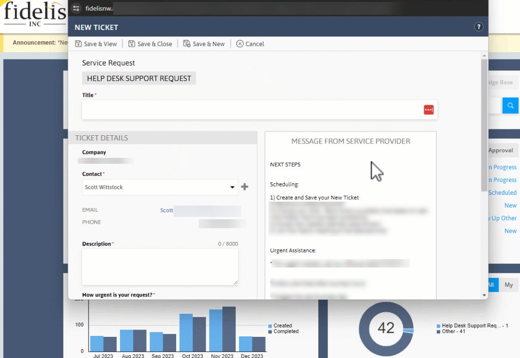 Ticket Portal screenshot